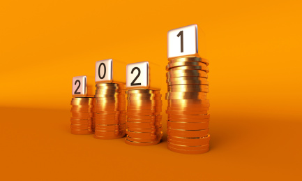 2021与堆积的金币，财富的积累