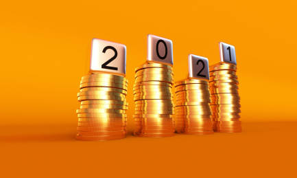 2021与堆积的金币，财富的积累