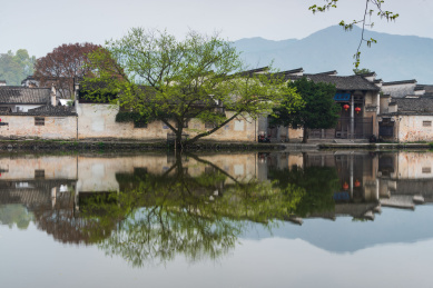 中国安徽黄山市黟县宏村风光