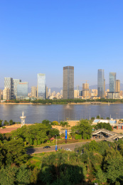 福州市江滨大道周边建筑群