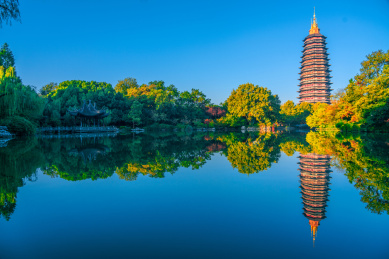 中国江苏省常州天宁寺古塔