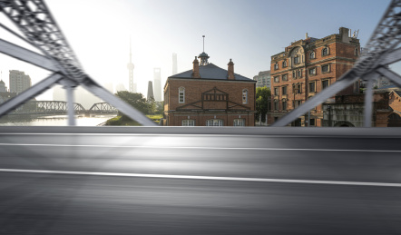 上海天际线道路马路地面平顶