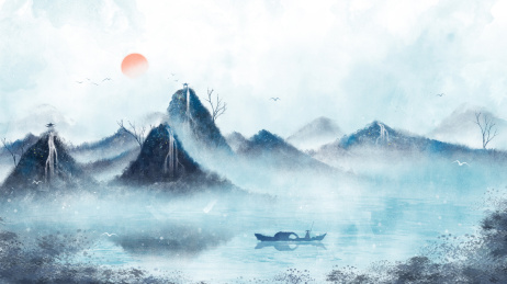 中国风意境山水画