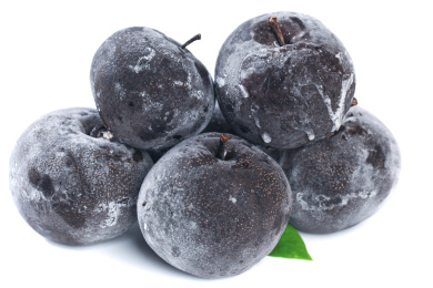 白底上放着一堆秋冻梨