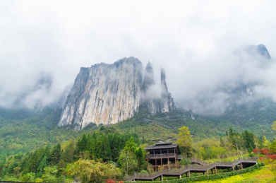 中国湖北恩施大峡谷风景区秋季风光