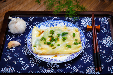 中国美食小吃广式肠粉