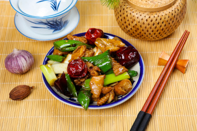 辣椒炒大肠