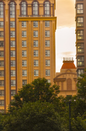 建筑楼宇局部特写