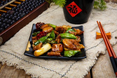 辣椒炒大肠