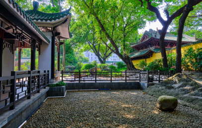 中国广州五仙观旅游景区古建筑