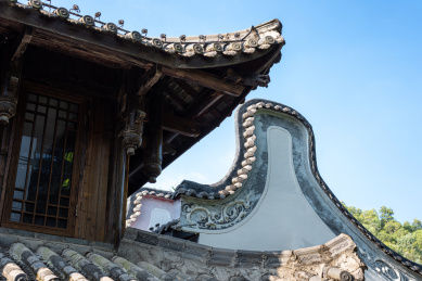 广东省深圳市甘坑客家小镇古建筑外墙