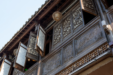 广东省深圳市甘坑客家小镇古建筑外墙