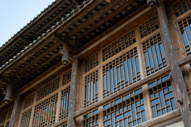 广东省深圳市甘坑客家小镇古建筑外墙