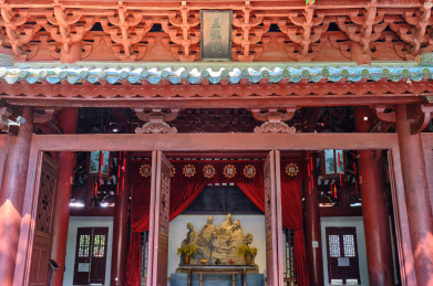 中国广州五仙观旅游景区古建筑