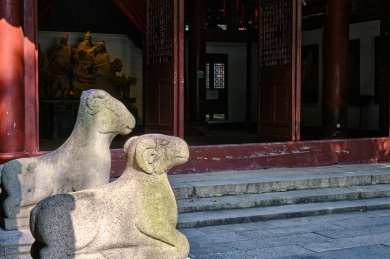 中国广州五仙观旅游景区庭院景观