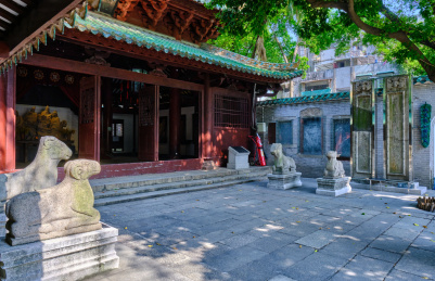 中国广州五仙观旅游景区庭院景观