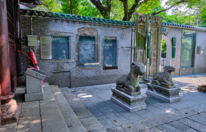 中国广州五仙观旅游景区庭院景观