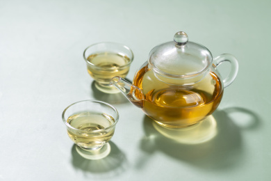 仿古玻璃茶壶茶杯沏茶泡茶绿色莫兰迪色系