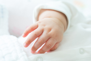 婴儿可爱的胖嘟嘟的小手