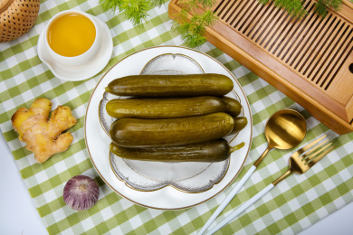 美味好吃的泡菜腌黄瓜