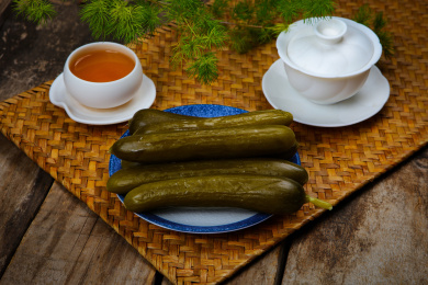 美味好吃的泡菜腌黄瓜