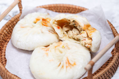 传统中式小吃建德豆腐包子