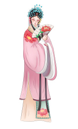 京剧中国风人物插画