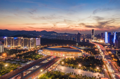 济南奥体中心夜景