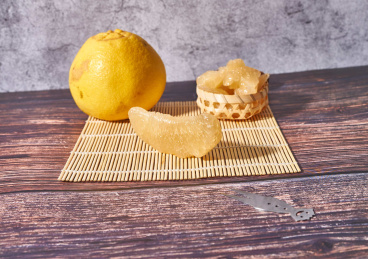 柚子果肉水果摆拍