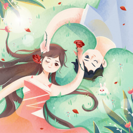 沉浸在爱情中的情侣