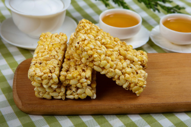 美味茶点美食老式糕点米花糖