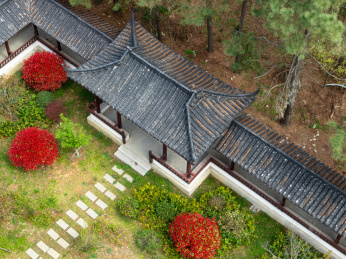 中国江苏南京六合止马岭森林公园庭院