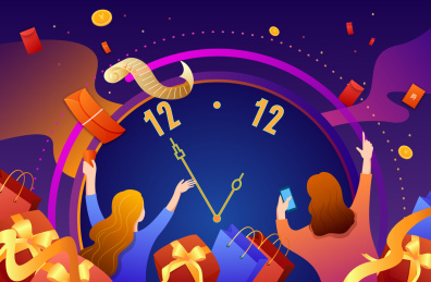 双12电商节日购物庆典banner