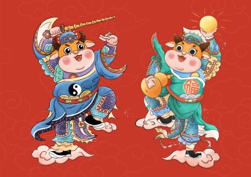 牛年-门神年画