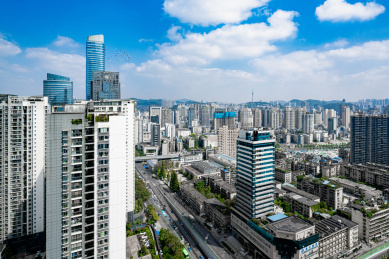 中国贵州贵阳市城市风光