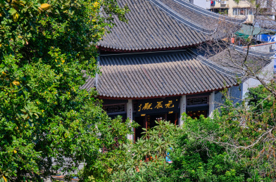 中国广州纯阳观旅游景区古建筑