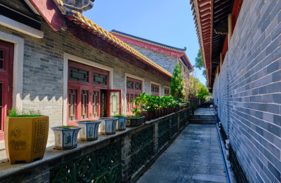 中国广州纯阳观中式古建筑