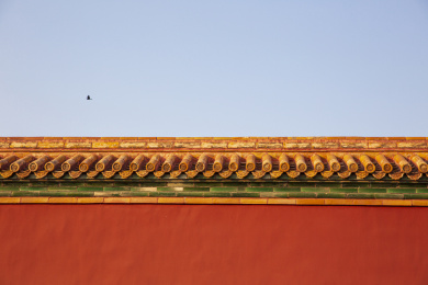 中国故宫的宫墙