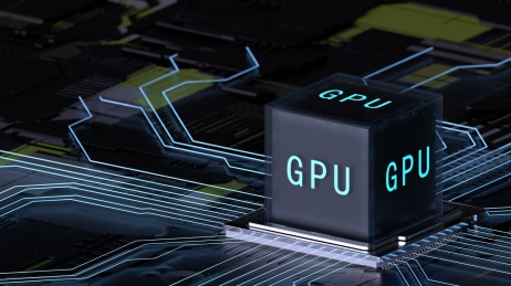 3D渲染电路板上的GPU方块