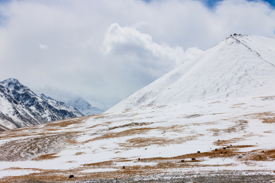 中国新疆帕米尔高原雪山风光