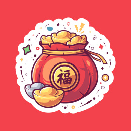 新年春节元宵节主题图标矢量插图