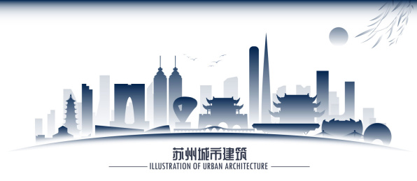 苏州城市建筑群