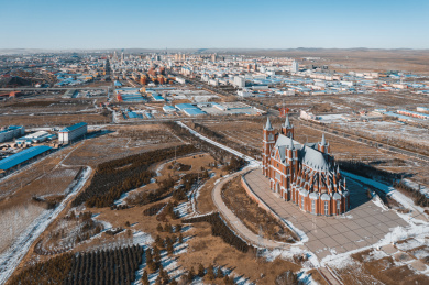 中国内蒙古满洲里地标婚礼宫