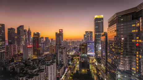 中国广东广州珠江新城建筑群