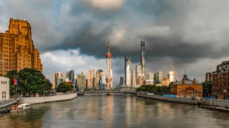 中国上海城市风光