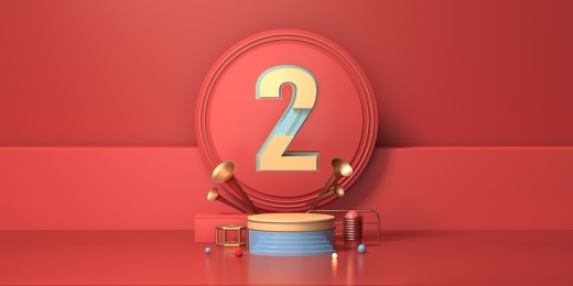 倒计时双十一红色背景