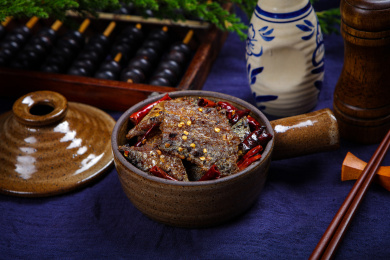 美味家常菜香辣油炸带鱼