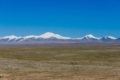 中国青海可可西里昆仑山玉珠峰和玉虚峰