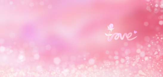 粉色的梦幻唯美背景插画