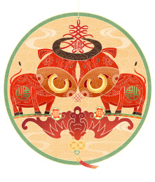 牛年装饰画